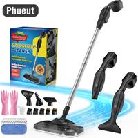 Phueut Powerful Heavy Duty Steam Mop with 17 Accessories for Deep Cleaning, Portable and Multifunction Floor Steamer for Hard...
