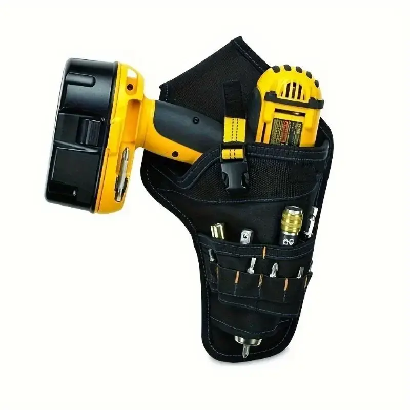 Portable Heavy Duty Drill Driver Holster, Cordless Electrician Tool Bag Bit Holder, Belt Pouch Waist, Cordless Drill Storage...