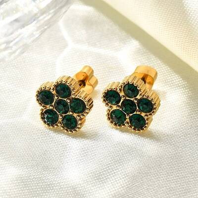 Ion Plating(IP) 304 Stainless Steel Stud Earrings