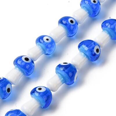 Handmade Evil Eye Lampwork Beads Strands