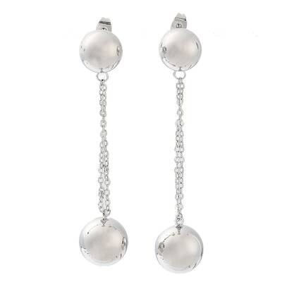 Brass Dangle Stud Earrings for Women