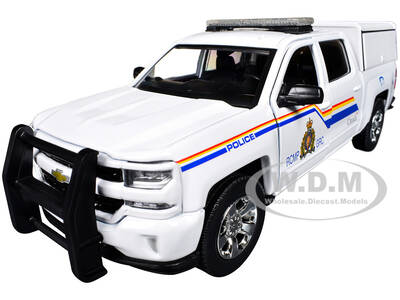 2017 Chevrolet Silverado 1500 LT Z71 Crew Cab Pickup Truck with Camper Box Royal Canadian Mounted Police White Law Enforce...