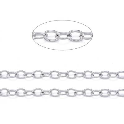 Tarnish Resistant 304 Stainless Steel Cable Chains