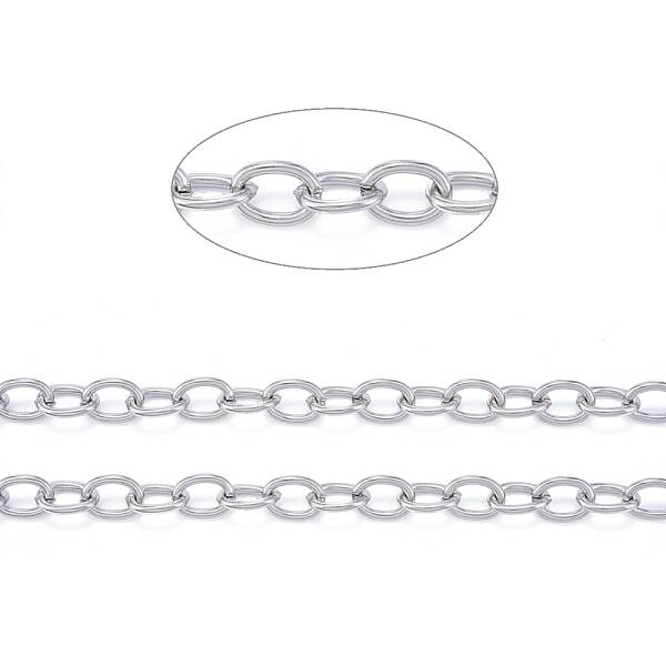 Tarnish Resistant 304 Stainless Steel Cable Chains