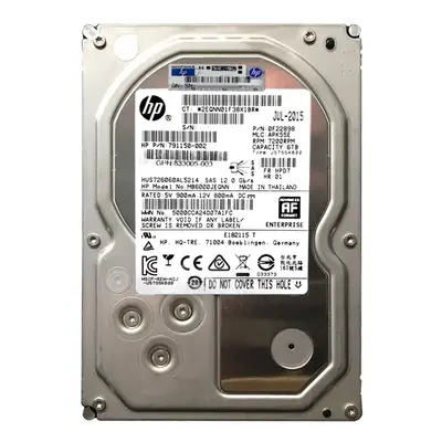 833005-003 HP 6TB 12Gb/s SAS 7200 3.5-inch 128MB Hard Drive