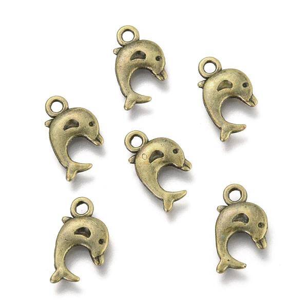 Dolphin Tibetan Style Alloy Pendants