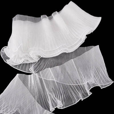 7 Yards Polyester Ruffled Ribbon