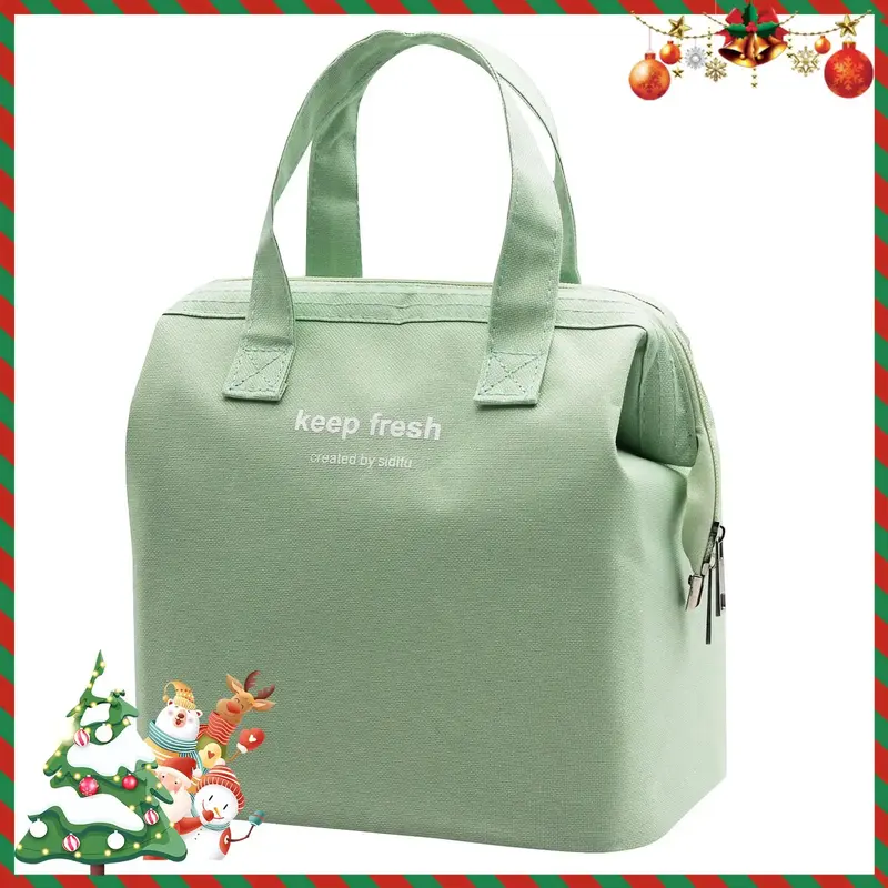 Large Capacity Lunch Bag, Portable Insulated Bento Bag, Kitchen Accessories, Kitchen Gadget, Lunch Box Storage Bag for Office...