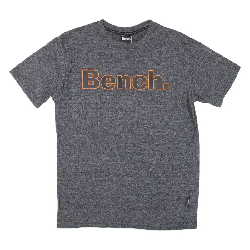 BENCH Mens T-Shirt Grey Crew Neck M