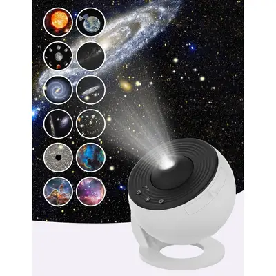 VanSmaGo 12 in 1 Planetarium Galaxy Star Projector for Bedroom Decor, 360° Rotating Nebula Projector Lamp, Timed Starry Nigh...
