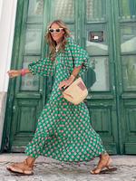 Women's Ditsy Floral Print Dress, Fashion Casual Long Dress for Daily Holiday Vacation Wear, Ladies Dress for Summer, Sundres...