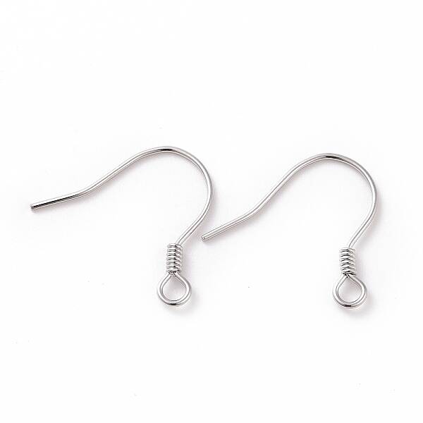 Anti-Tarnish Rhodium Plated 925 Sterling Silver Earring Hooks