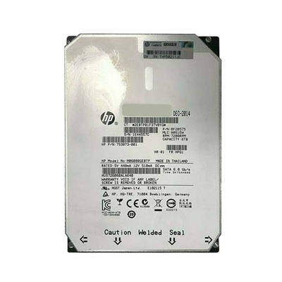 753873-001 HP 6TB 7200RPM SATA 6GB/s Hot-Pluggable 3.5-Inch LPc Hard Drive for ProLiant Gen8/Gen9/Gen10/Gen10+/Gen11 Servers