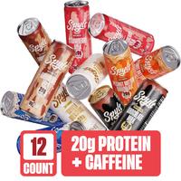 SPYLT - High Protein, Caffeinated Chocolate Milk, Workout Recovery & Energy Boost, Sugar Free, Lactose Free - 12 Pack Beverag...