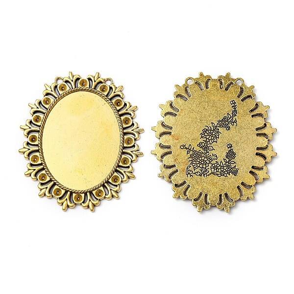 Tibetan Style Cabochon Settings  for Cabochon & Rhinestone