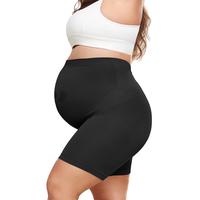Plus Size Maternity Shapewear for Under Dresses Over Belly Pregnancy Underwear Mid-Thigh High Waist Shorts Panties for Baby S...