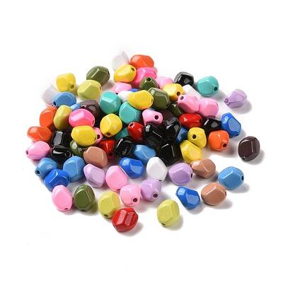 Spray Painted Alloy Beads