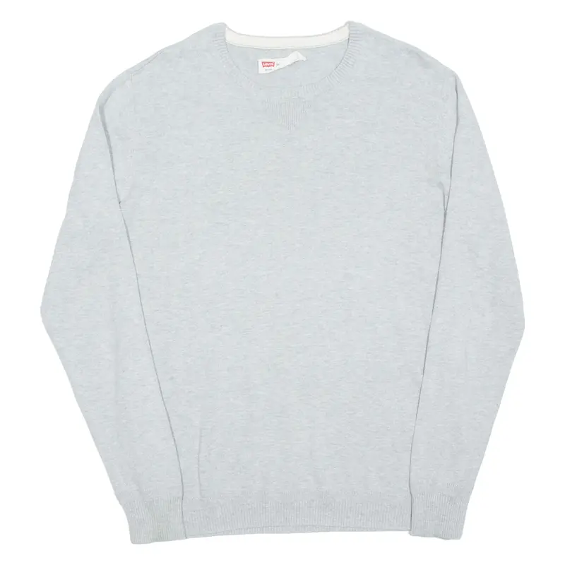 LEVI'S Slim Fit Mens Jumper Grey Tight Knit L