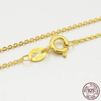 Sterling Silver Cable Chain Necklaces
