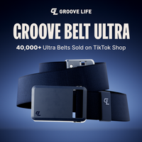 Groove Life Groove Belt Ultra - Abyss | Comfortable, Lightweight, Durable, Adjustable Stretch Belt for Men, Magnetic Curved P...
