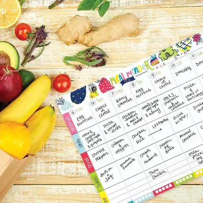 52-Week Meal Minder® Weekly Menu Planner Pad | Grocery List | Bonus Dry Erase Menu Board
