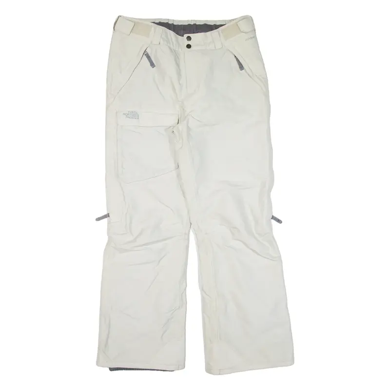 THE NORTH FACE HyVent Womens Trousers White Relaxed Bootcut Nylon W32 L28