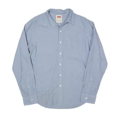 LEVI'S Plain Shirt Blue Long Sleeve Mens M