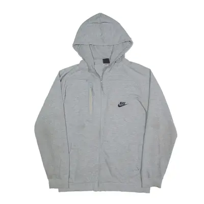 NIKE Hoodie Grey Full Zip Mens L