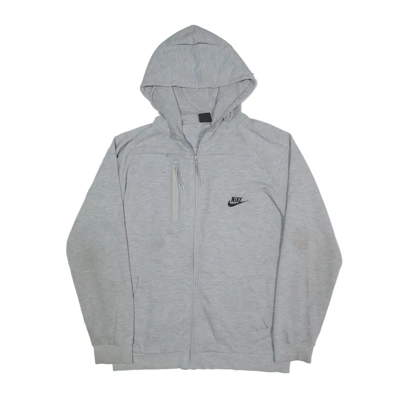NIKE Hoodie Grey Full Zip Mens L