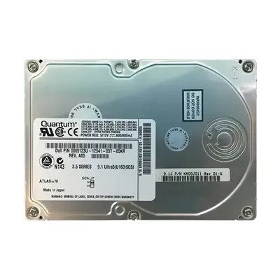 9123U Dell 9.1GB Ultra-320 SCSI 7200 3.5-inch Hard Drive