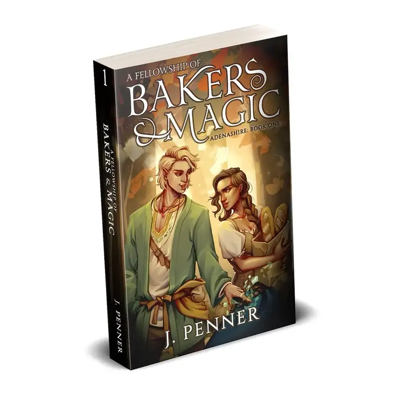 Signed paperback of A Fellowship Of Bakers & Magic