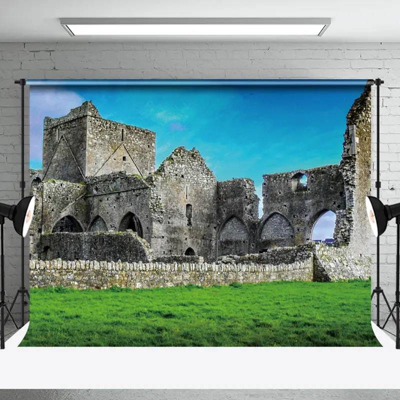 Nature Lawn Hore Abbey Ruins Photo Booth Backdrop - Aperturee