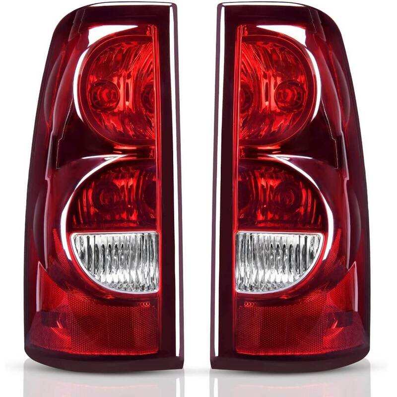 YITAMOTOR® 2003-2006 Chevy Silverado, 2007 Chevy Silverado Classic Tail lights Assembly (Only Fits Fleetside Models)