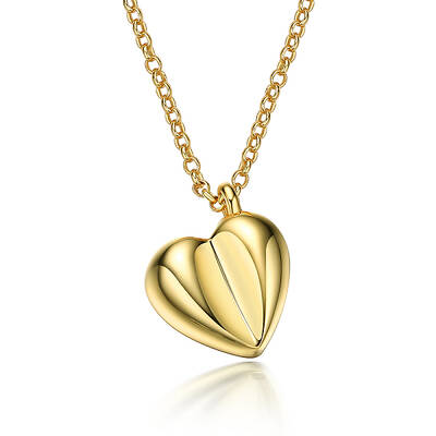 S925 Sterling Silver Heart Pendant Necklace