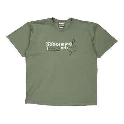 Performing Arts Disney Graphic T-Shirt - XL Green Cotton