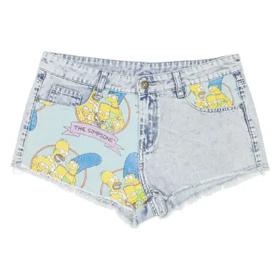 THE SIMPSONS Cut-Off Womens Denim Shorts Blue M W32