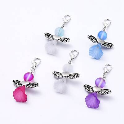 Synthetic Moonstone Pendants