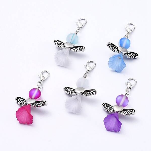 Synthetic Moonstone Pendants
