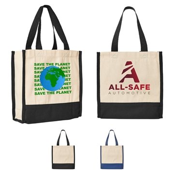 100 Custom Junior Mini Cotton Box Tote Bag - 10oz Canvas & 22lb ...