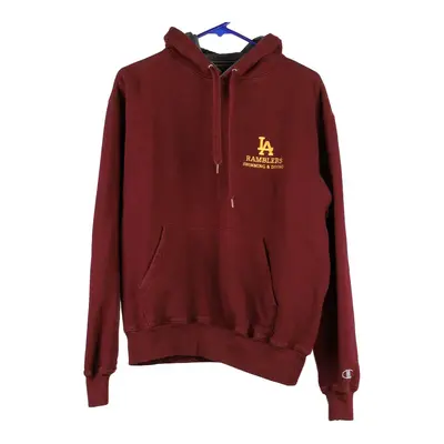 LA Ramblers Champion Hoodie - Medium Burgundy Cotton Blend