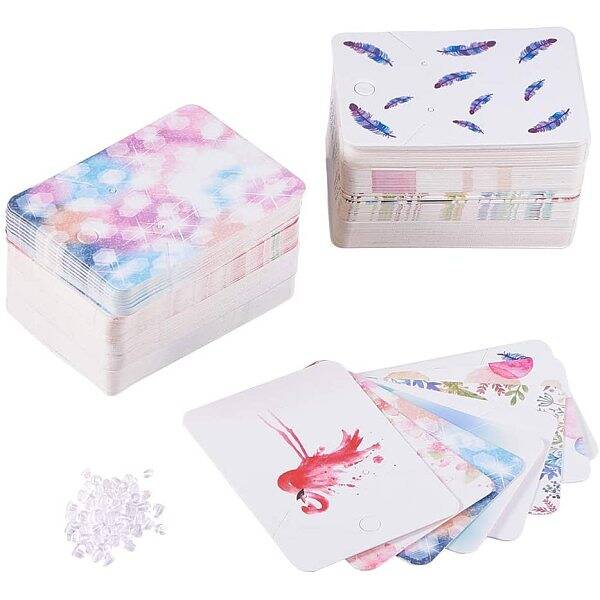 160pcs 8 Colors Necklace & Earring Display Cards