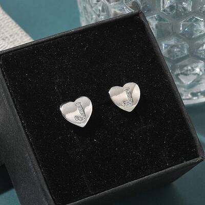 Rack Plating Brass Micro Pave Clear Cubic Zirconia Stud Earrings
