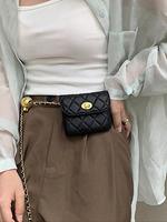 Women's Elegant Quilted Design Belt Bag, 2025 New Style Fashionable Pu Leather Fanny Pack for Daily Used, Pouch, Casual Trend...