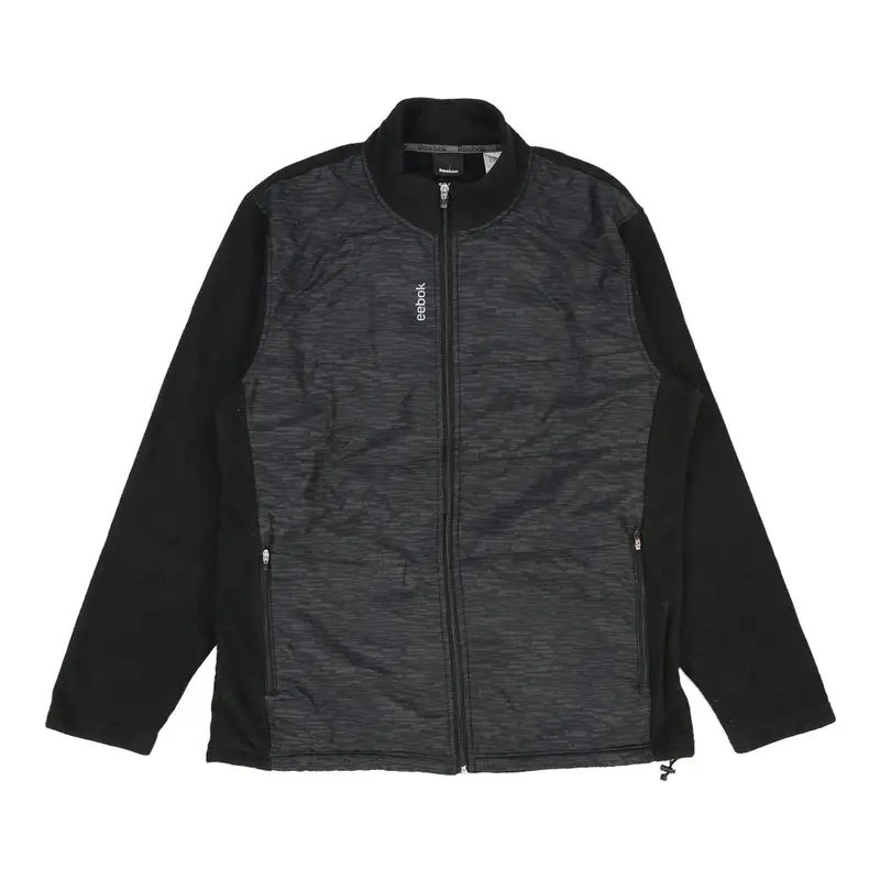 Reebok Fleece Jacket - Medium Black Polyester