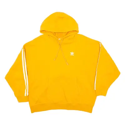 ADIDAS Womens Orange Hoodie UK 12
