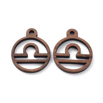 Walnut Wood Laser Cut Pendants