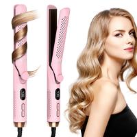 Fulog AIRFLOW Hair 360° Cooling Air Hair Straightener and Curling Iron 2 in 1, Negative Ionic Anti-scald Curling Wand Long/S...
