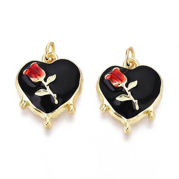 Brass Enamel Pendants