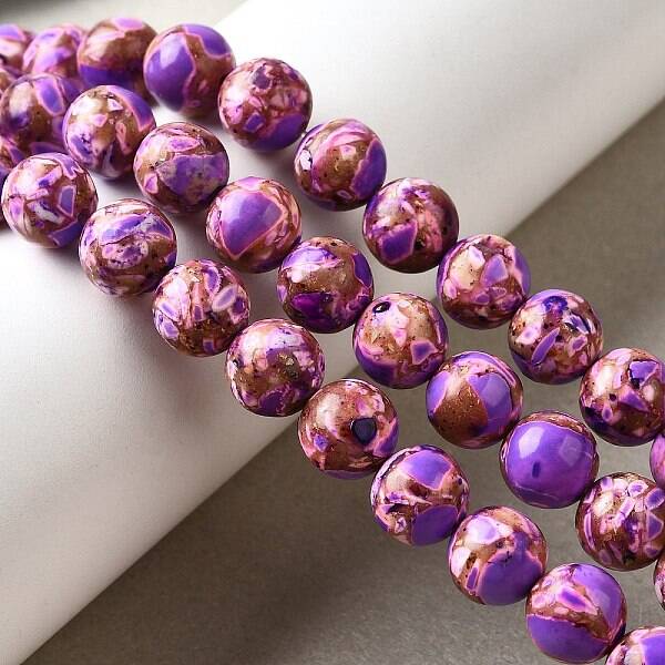Dyed Natural Magnesite Beads Strands