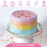 Cotton Candy Cake - 16oz (Serves 12) - Easter Gift - Allergy Safe - Nostalgic Snacks - Easter Basket - Candy - Birthday Party...